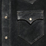 Willett Suede Shirt Jacket - Black - RRL - STAG Provisions - Outerwear - Shirt Jacket