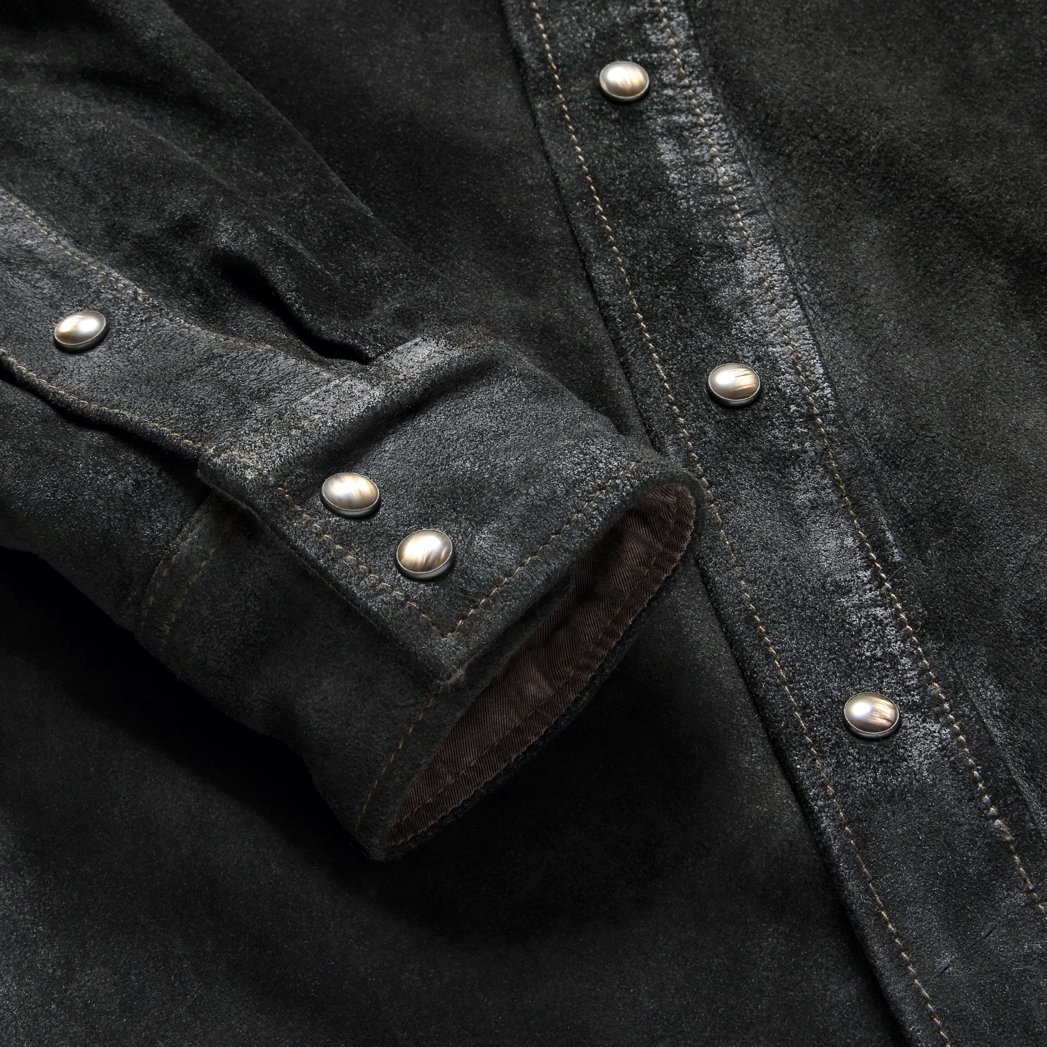 
                          Willett Suede Shirt Jacket - Black - RRL - STAG Provisions - Outerwear - Shirt Jacket
                        