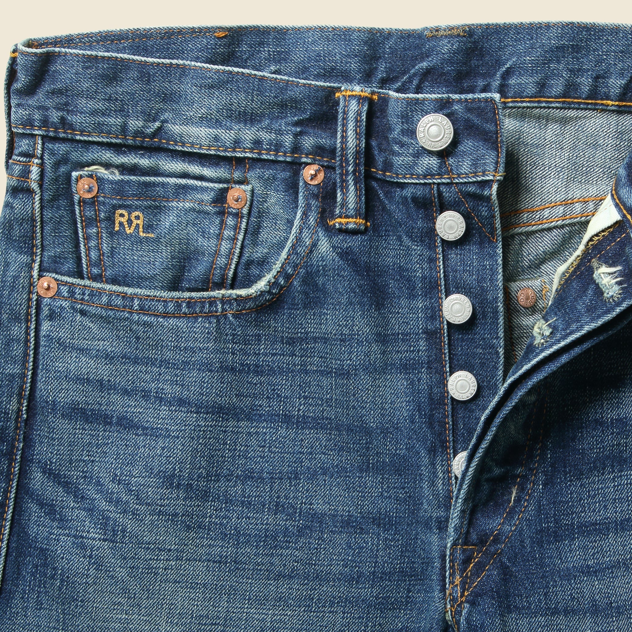 
                          Straight Fit Jean - Hillsview Wash - RRL - STAG Provisions - Pants - Denim
                        