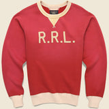 Logo Sweatshirt - Red - RRL - STAG Provisions - Tops - Fleece / Sweatshirt