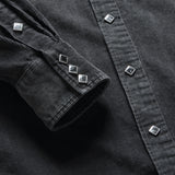 Slim Fit Corduroy Western Shirt - Black - RRL - STAG Provisions - Tops - L/S Woven - Corduroy