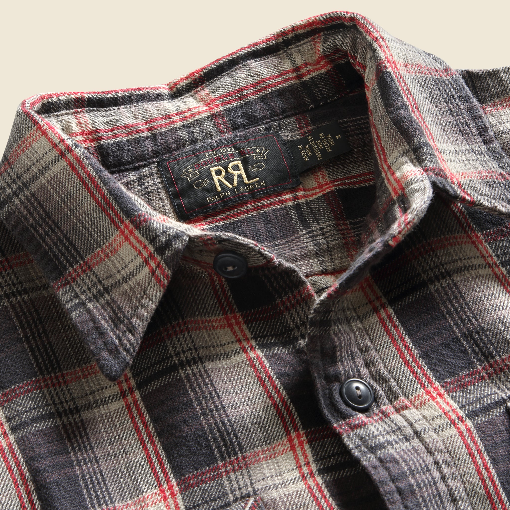Jasper Sport Shirt - Grey - RRL - STAG Provisions - Tops - L/S Woven - Plaid
