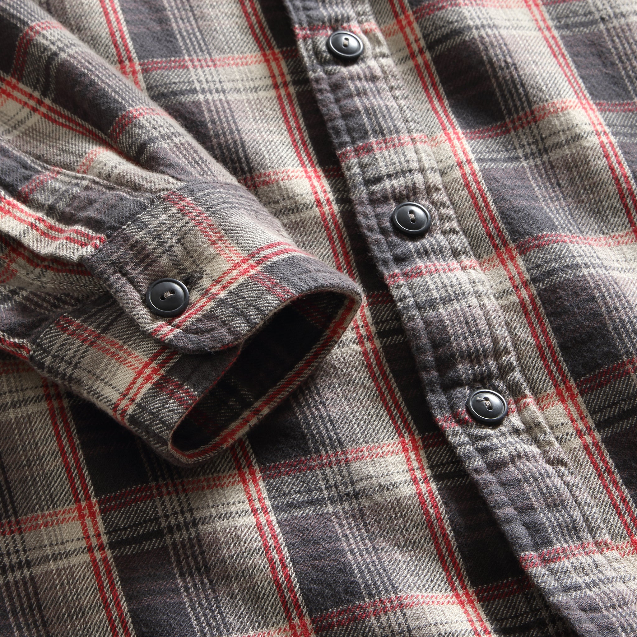 
                          Jasper Sport Shirt - Grey - RRL - STAG Provisions - Tops - L/S Woven - Plaid
                        
