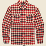 Matlock Twill Workshirt - Red - RRL - STAG Provisions - Tops - L/S Woven - Plaid