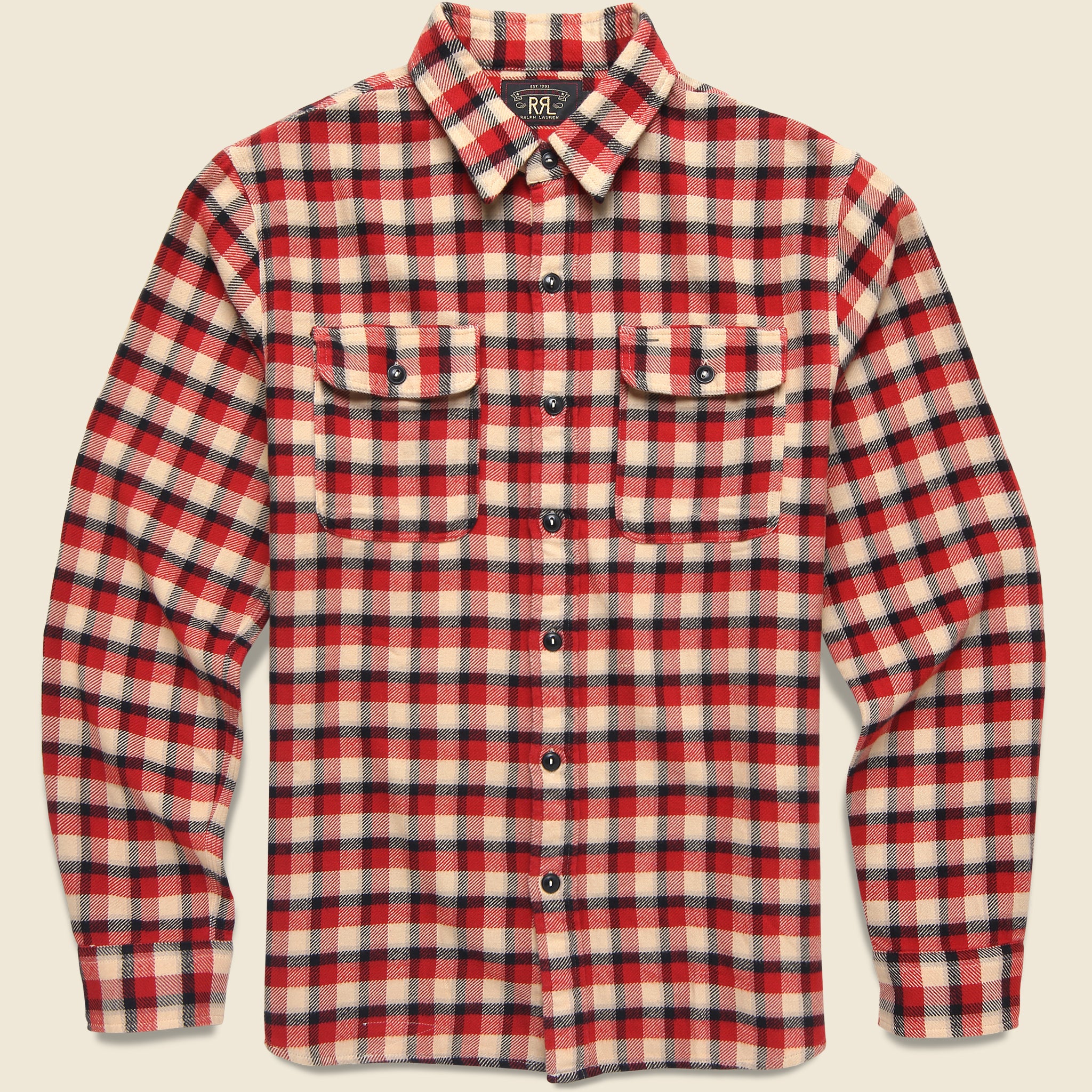 Matlock Twill Workshirt - Red - RRL - STAG Provisions - Tops - L/S Woven - Plaid