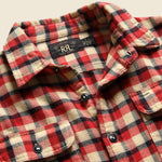 Matlock Twill Workshirt - Red - RRL - STAG Provisions - Tops - L/S Woven - Plaid