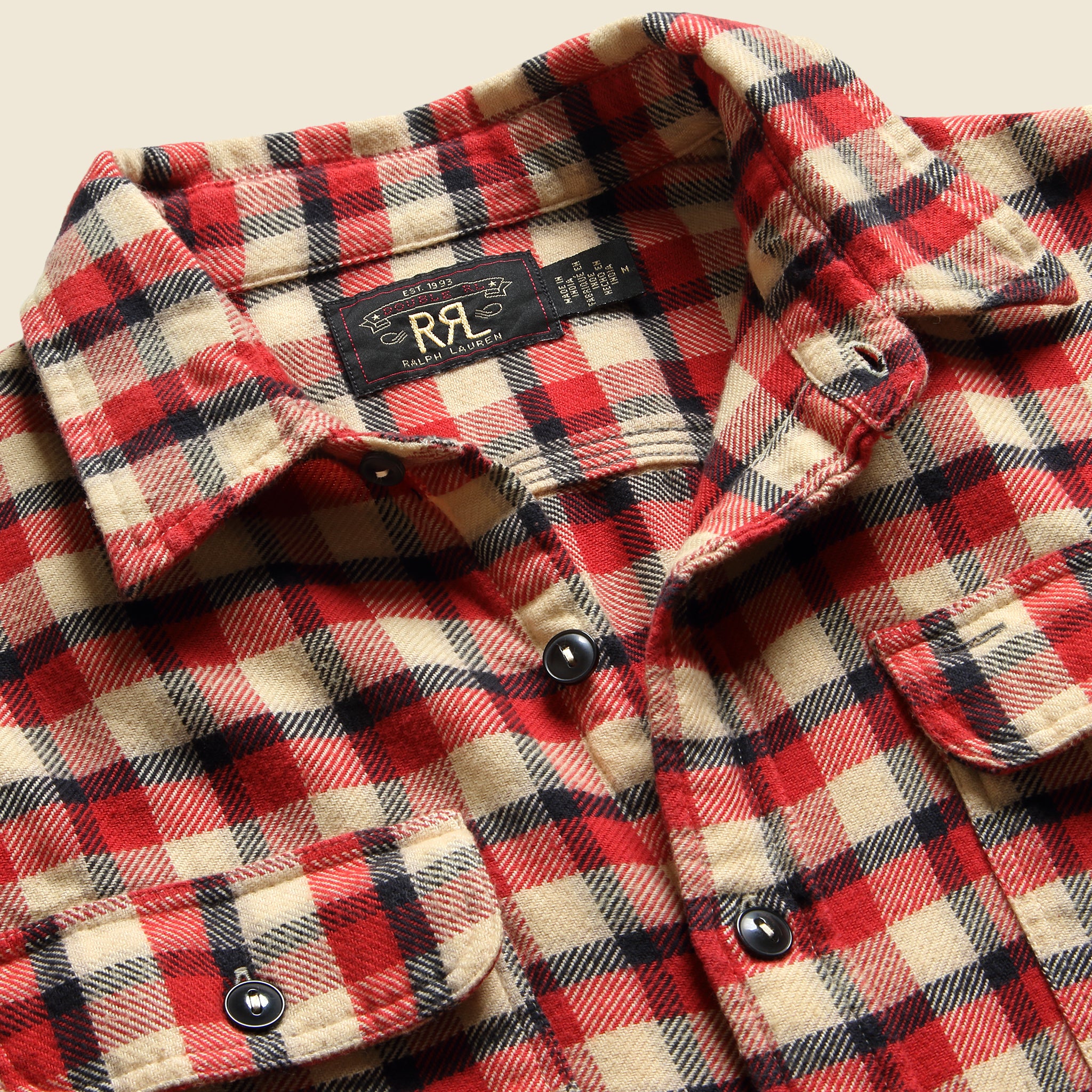 Matlock Twill Workshirt - Red - RRL - STAG Provisions - Tops - L/S Woven - Plaid