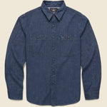Craftsman Denim Workshirt - Indigo Rinse - RRL - STAG Provisions - Tops - L/S Woven - Solid