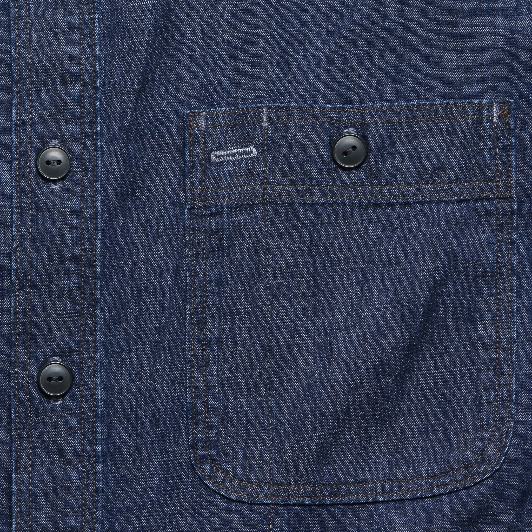 
                          Craftsman Denim Workshirt - Indigo Rinse - RRL - STAG Provisions - Tops - L/S Woven - Solid
                        