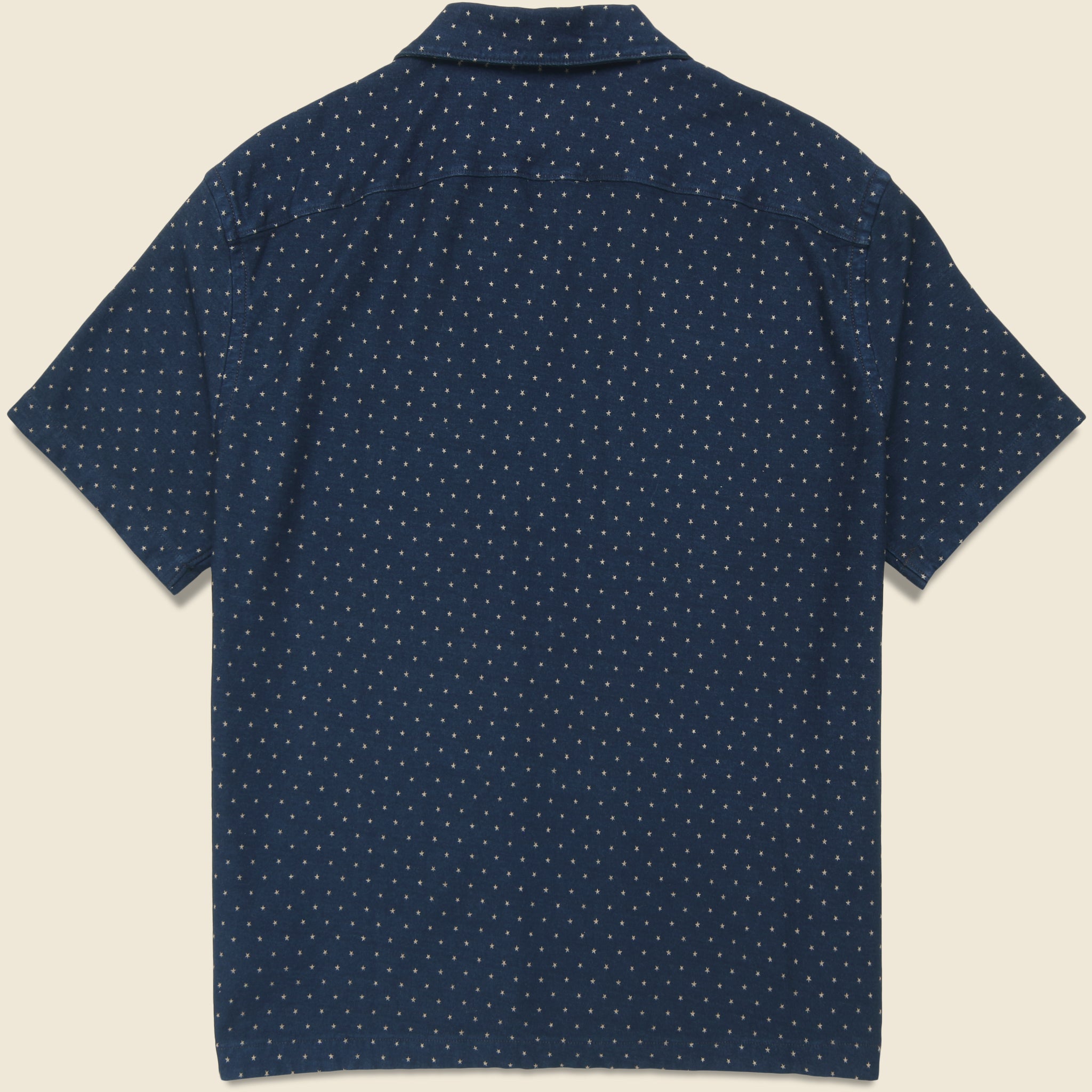 
                          Harold Camp Shirt - Indigo - RRL - STAG Provisions - Tops - S/S Woven - Other Pattern
                        
