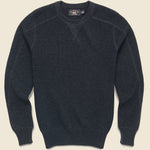Waffle Knit Sweater - Black - RRL - STAG Provisions - Tops - Sweater