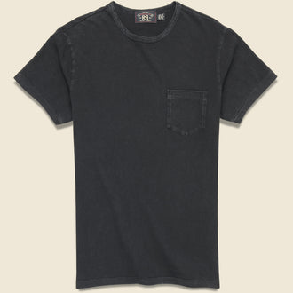 Cotton Jersey Pocket Tee - Black