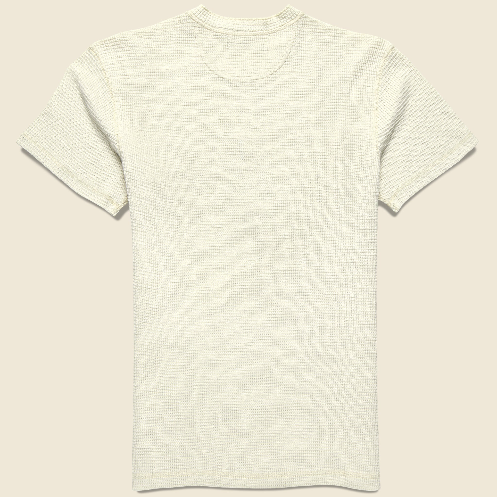 Waffle-Knit Henley - Paper White - RRL - STAG Provisions - Tops - S/S Knit