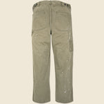 Piece Dyed Paint Splatter N3 Carpenter Pant - Olive - RRL - STAG Provisions - Pants - Twill