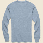 Waffle Henley - Blue Heather - RRL - STAG Provisions - Tops - L/S Knit