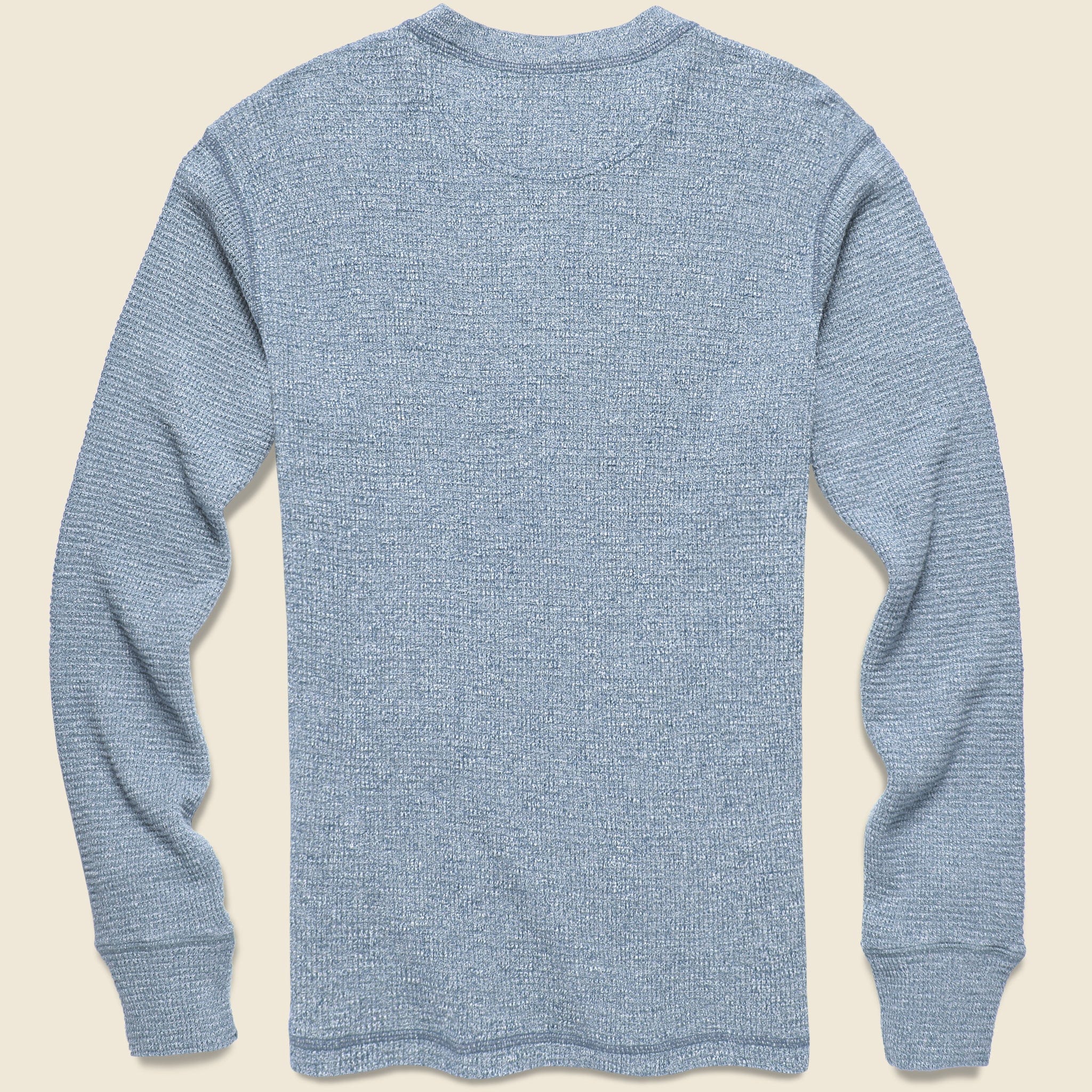 Waffle Henley - Blue Heather - RRL - STAG Provisions - Tops - L/S Knit