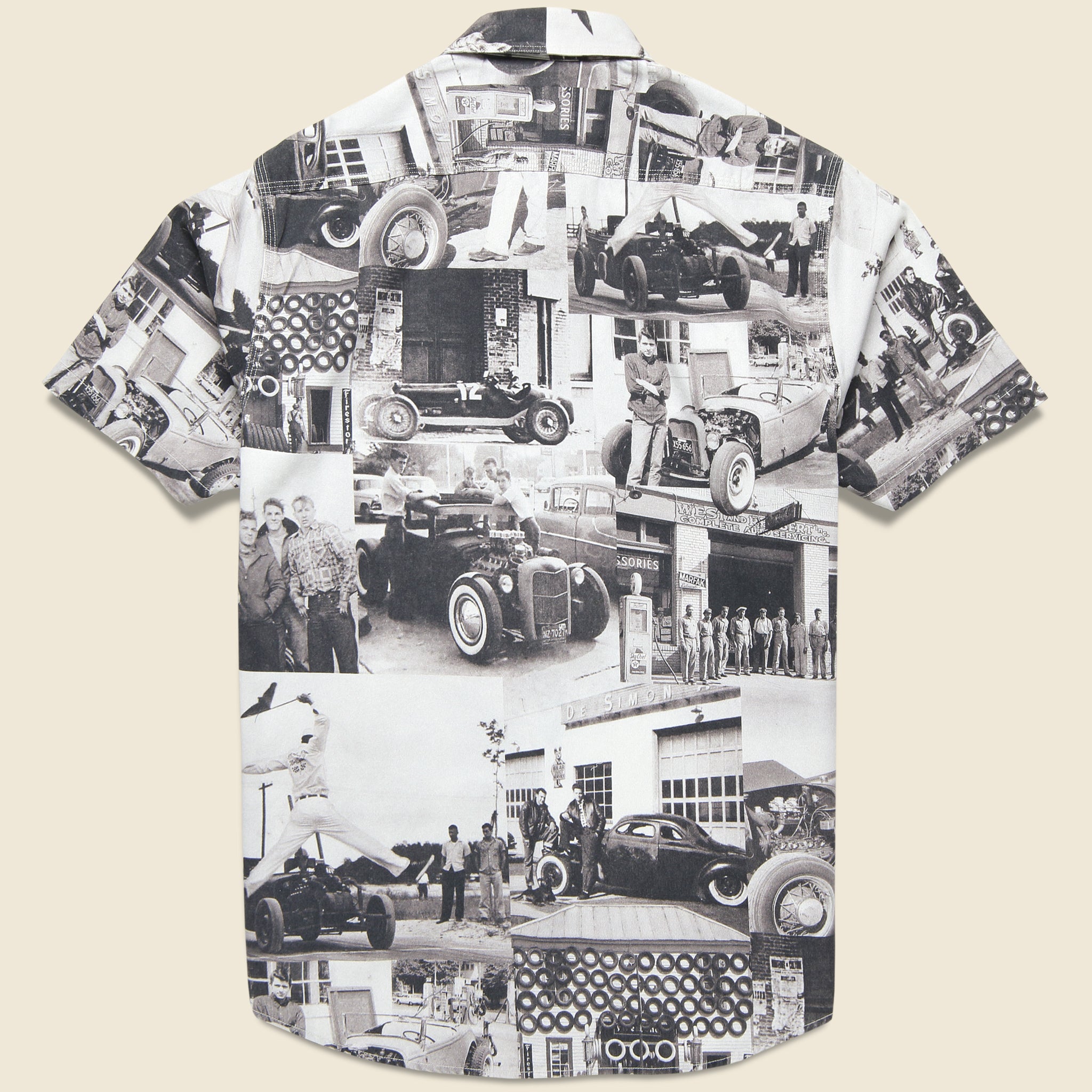 
                          Craftsman Printed Workshirt - Black/White - RRL - STAG Provisions - Tops - S/S Woven - Other Pattern
                        