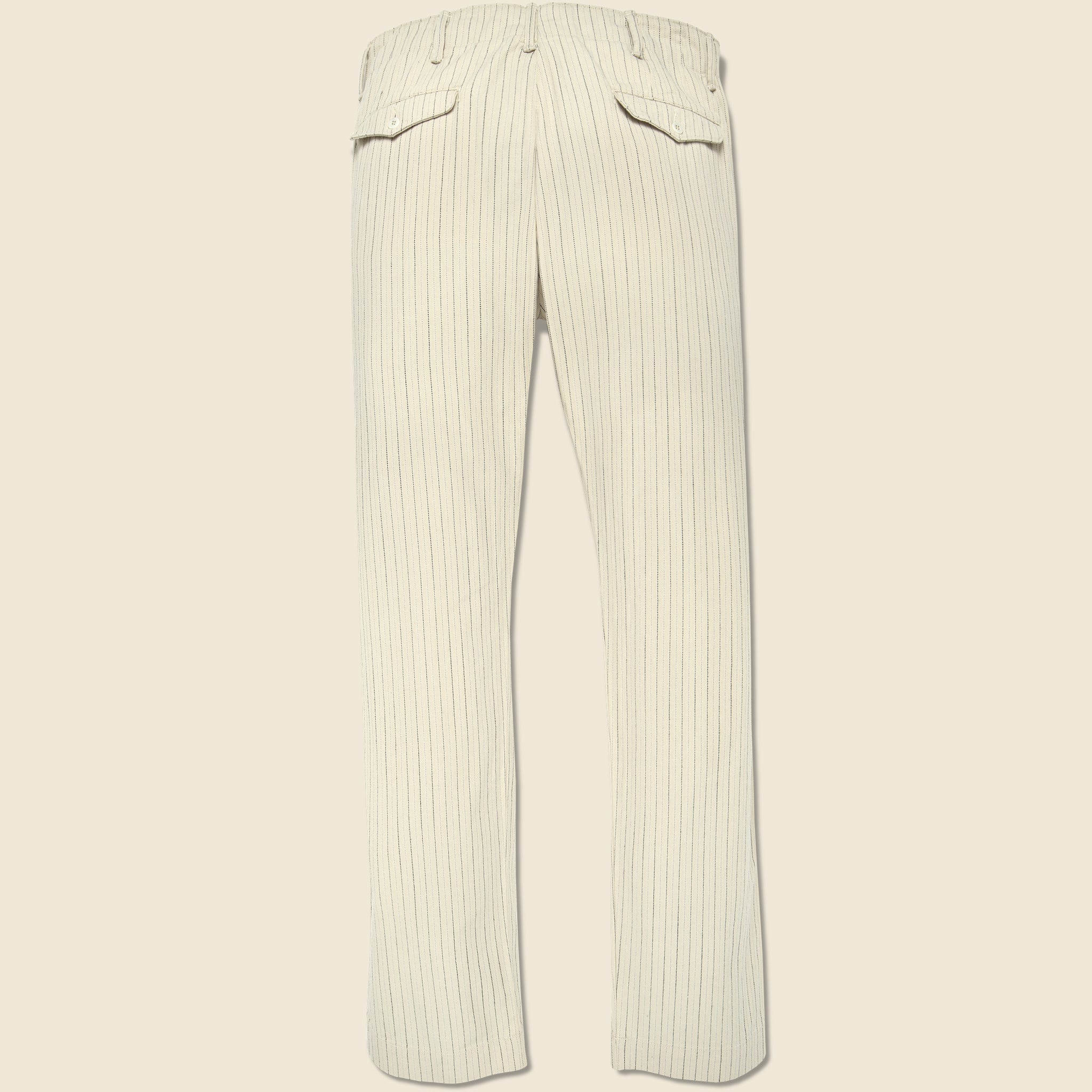 Officer Chino - Cream Multi Stripe - RRL - STAG Provisions - Pants - Twill