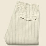 Officer Chino - Cream Multi Stripe - RRL - STAG Provisions - Pants - Twill
