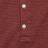 Waffle-Knit Henley - Wine - RRL - STAG Provisions - Tops - L/S Knit