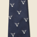 Steer Head Skull Tie - Navy - RRL - STAG Provisions - Accessories - Ties