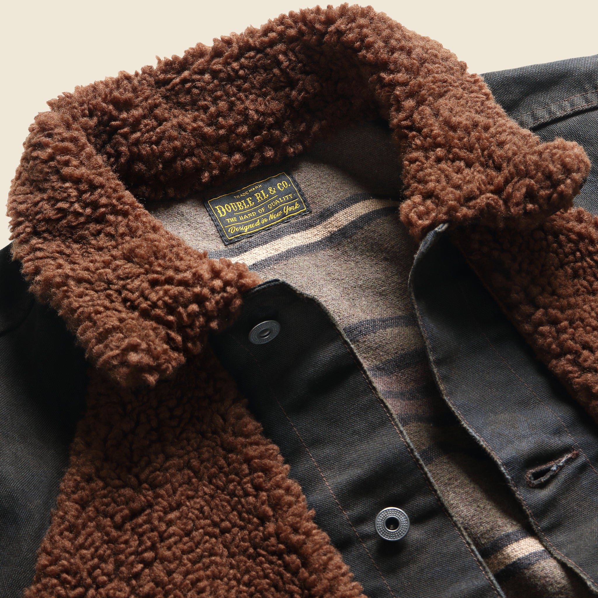 
                          Goodnight Grizzly Moto Jacket - Black - RRL - STAG Provisions - Outerwear - Coat / Jacket
                        