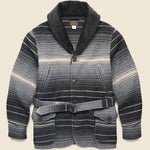 Virgil Jacquard Coat - Black Stripe - RRL - STAG Provisions - Outerwear - Coat / Jacket