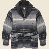 Virgil Jacquard Coat - Black Stripe - RRL - STAG Provisions - Outerwear - Coat / Jacket