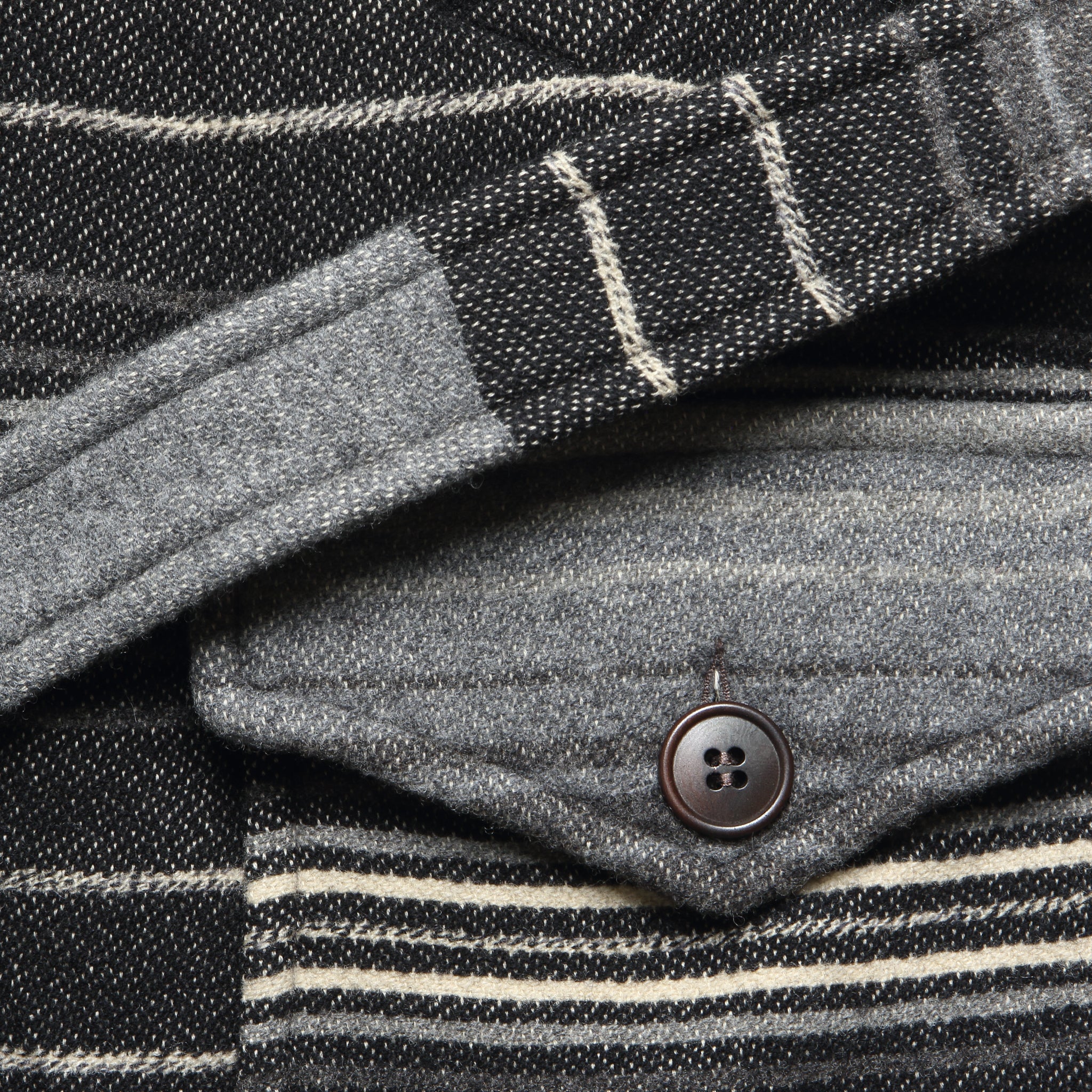 Virgil Jacquard Coat - Black Stripe - RRL - STAG Provisions - Outerwear - Coat / Jacket