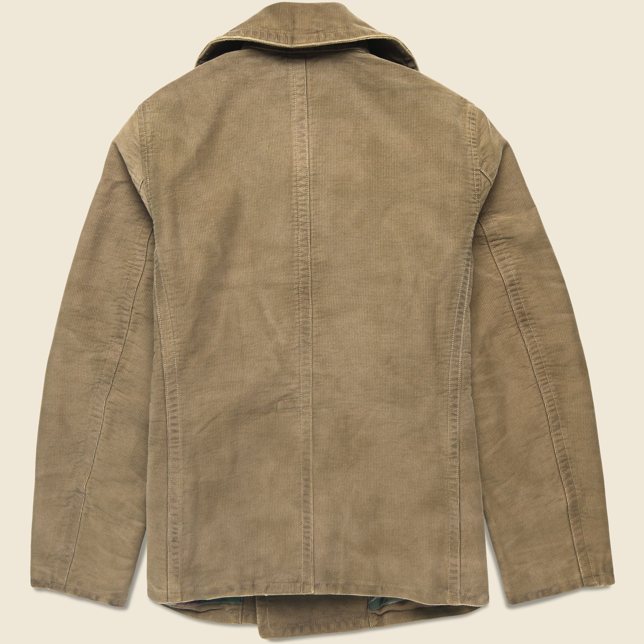 
                          Leahy Junglecloth Peacoat - Olive - RRL - STAG Provisions - Outerwear - Coat / Jacket
                        