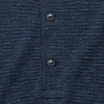 Waffle Knit Henley - Navy Heather - RRL - STAG Provisions - Tops - L/S Knit