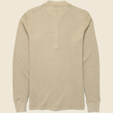 Waffle Knit Henley - Spring Beige - RRL - STAG Provisions - Tops - L/S Knit