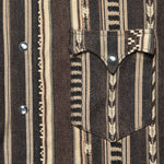 Slim Fit Jacquard Western Shirt - Brown - RRL - STAG Provisions - Tops - L/S Woven - Other Pattern