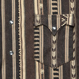 Slim Fit Jacquard Western Shirt - Brown - RRL - STAG Provisions - Tops - L/S Woven - Other Pattern