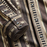 Slim Fit Jacquard Western Shirt - Brown - RRL - STAG Provisions - Tops - L/S Woven - Other Pattern