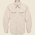 Slim Fit Phoenix Western Shirt - Brown - RRL - STAG Provisions - Tops - L/S Woven - Other Pattern