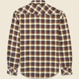 Slim Fit Plaid Western Shirt - Brown - RRL - STAG Provisions - Tops - L/S Woven - Plaid