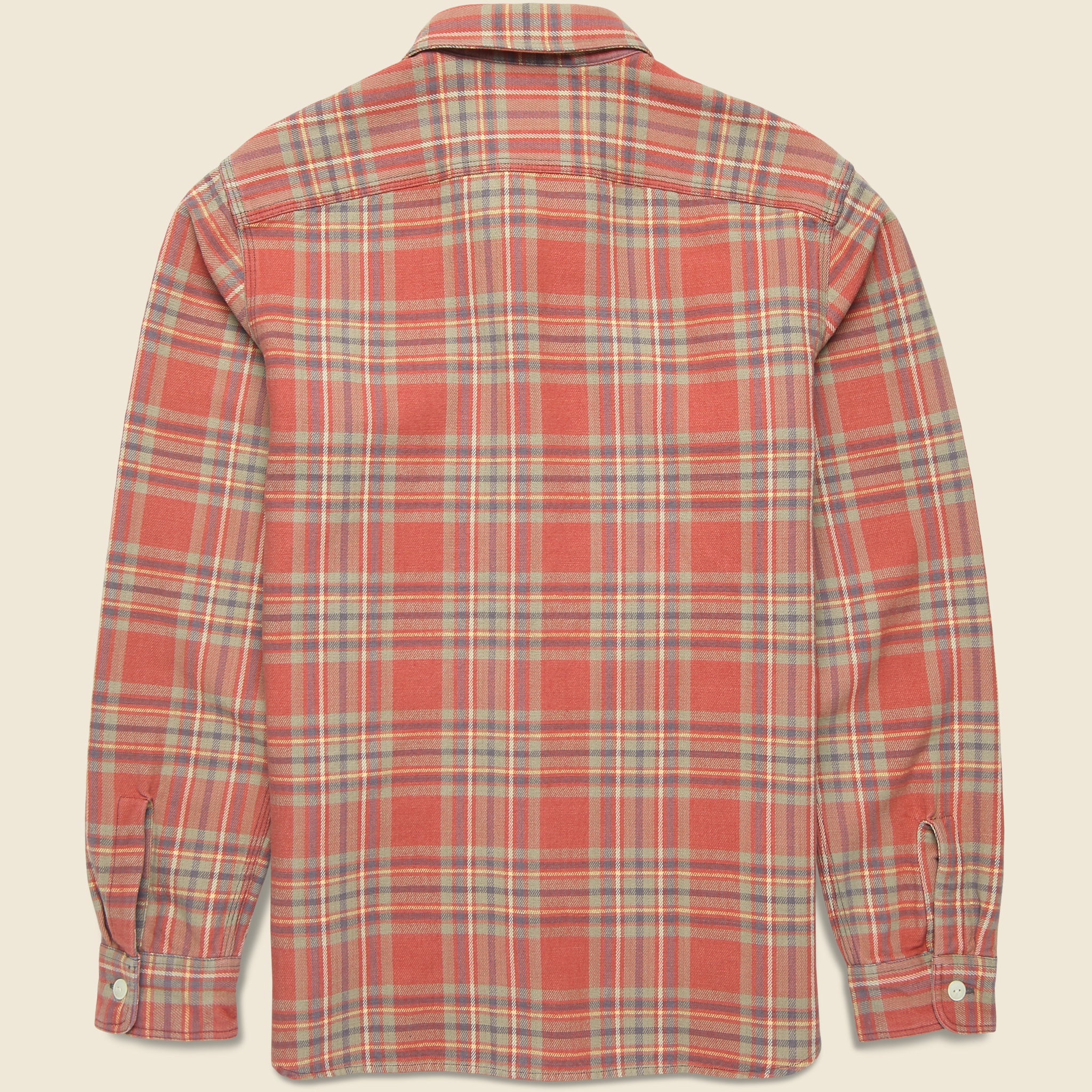 
                          Farrell Workshirt - Red - RRL - STAG Provisions - Tops - L/S Woven - Plaid
                        