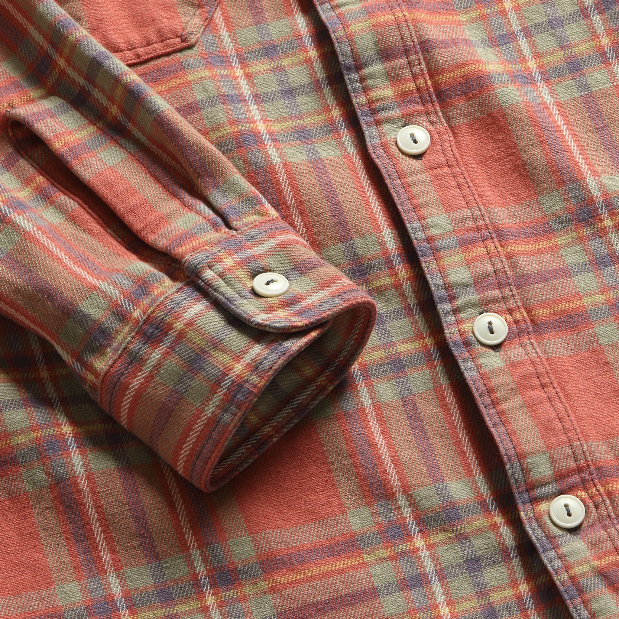 
                          Farrell Workshirt - Red - RRL - STAG Provisions - Tops - L/S Woven - Plaid
                        