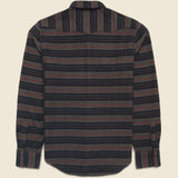 Slim Fit Striped Western Shirt - Navy - RRL - STAG Provisions - Tops - L/S Woven - Stripe