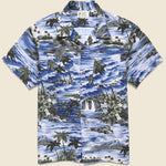 Aloha Camp Shirt - Blue - RRL - STAG Provisions - Tops - S/S Woven - Other Pattern