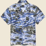Aloha Camp Shirt - Blue - RRL - STAG Provisions - Tops - S/S Woven - Other Pattern