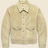 Schwab Suede Jacket - Ivory - RRL - STAG Provisions - Outerwear - Coat / Jacket