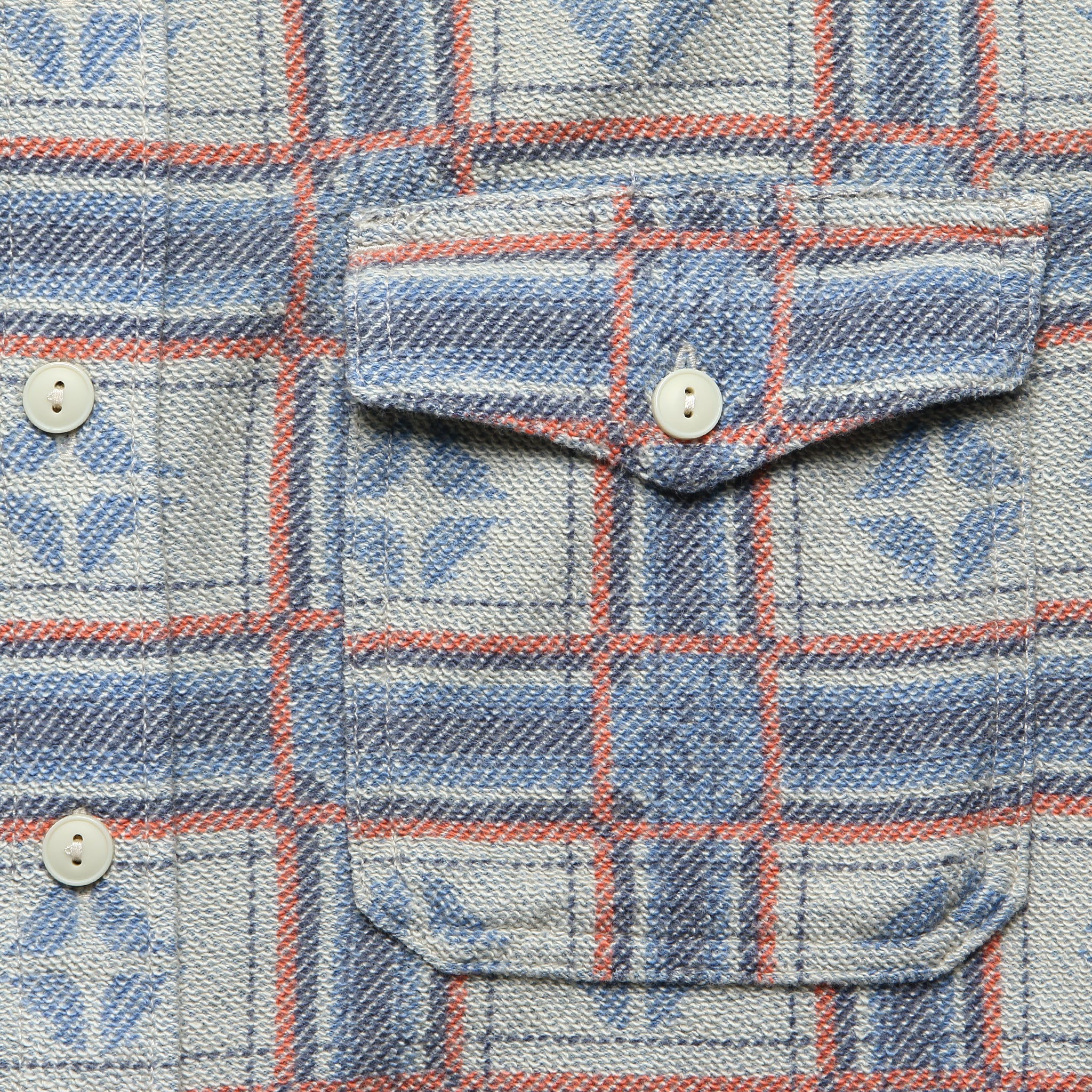 
                          Horace Workshirt - White - RRL - STAG Provisions - Tops - L/S Woven - Other Pattern
                        