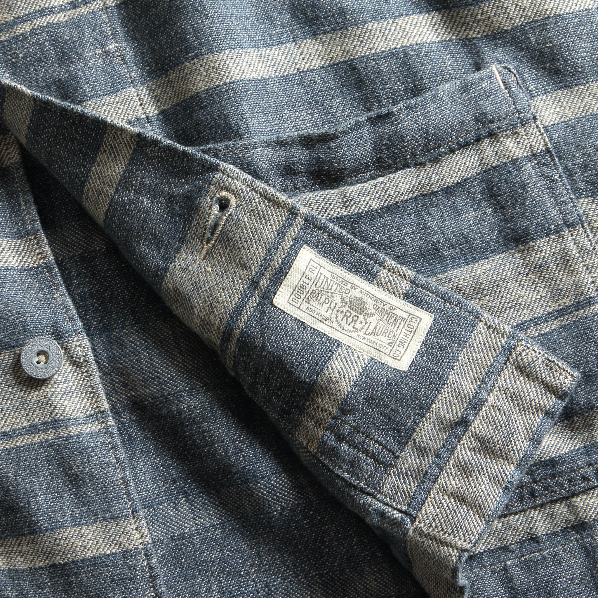 
                          Cooper Workshirt - Indigo - RRL - STAG Provisions - Tops - L/S Woven - Overshirt
                        