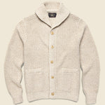 Shawl Collar Cardigan - Cream - RRL - STAG Provisions - Tops - Sweater
