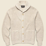 Shawl Collar Cardigan - Cream - RRL - STAG Provisions - Tops - Sweater