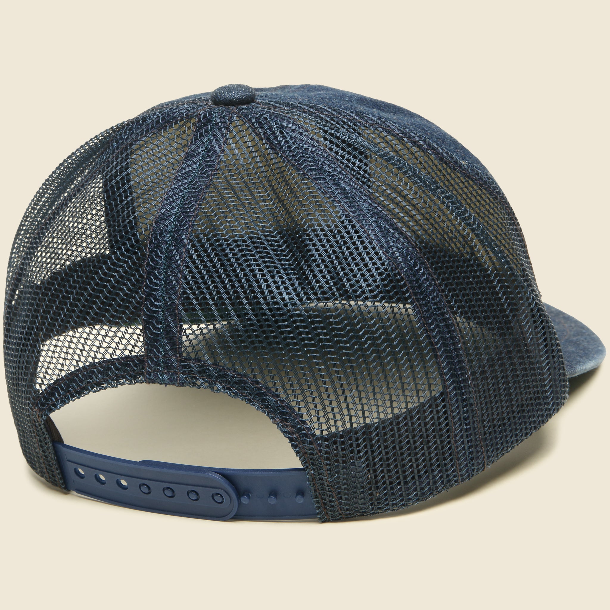 
                          Denim Logo Trucker Hat - Indigo - RRL - STAG Provisions - Accessories - Hats
                        