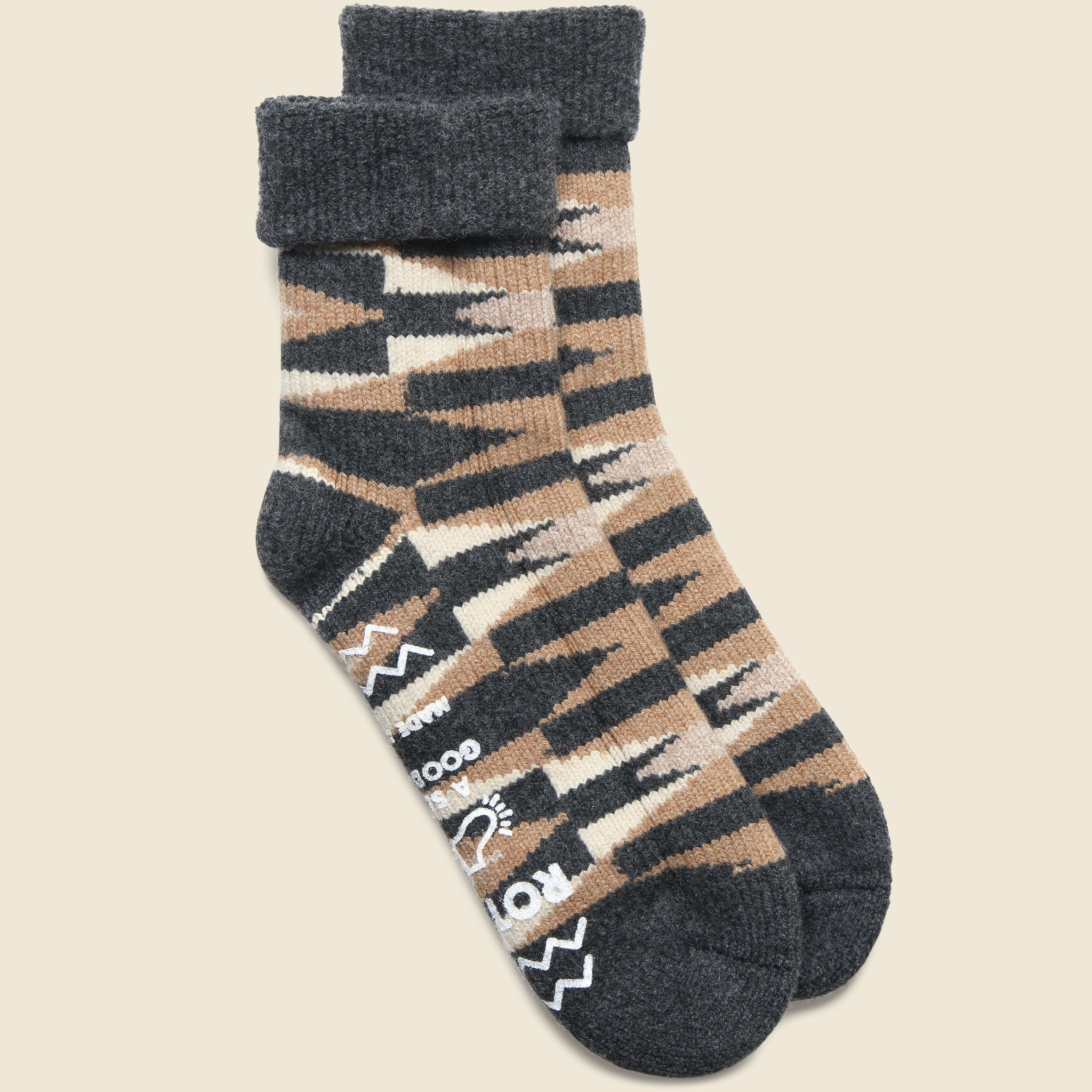 Merino Wool Room Sock - Charcoal - RoToTo - STAG Provisions - Accessories - Socks