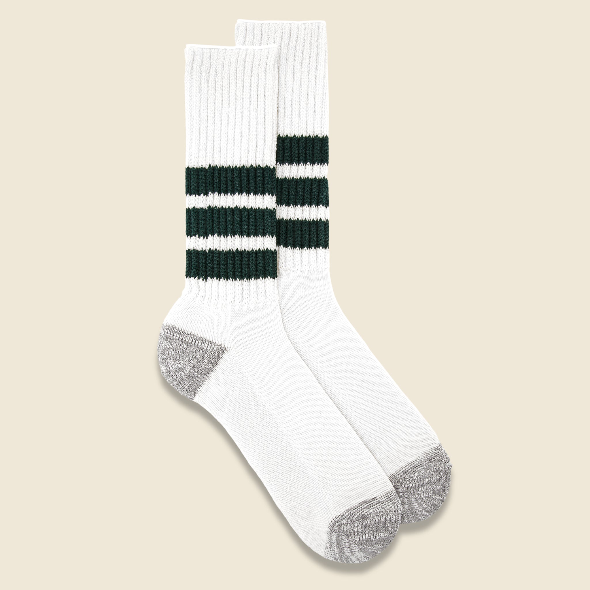 Coarse Ribbed Old School Sock - Dark Green - RoToTo - STAG Provisions - Accessories - Socks